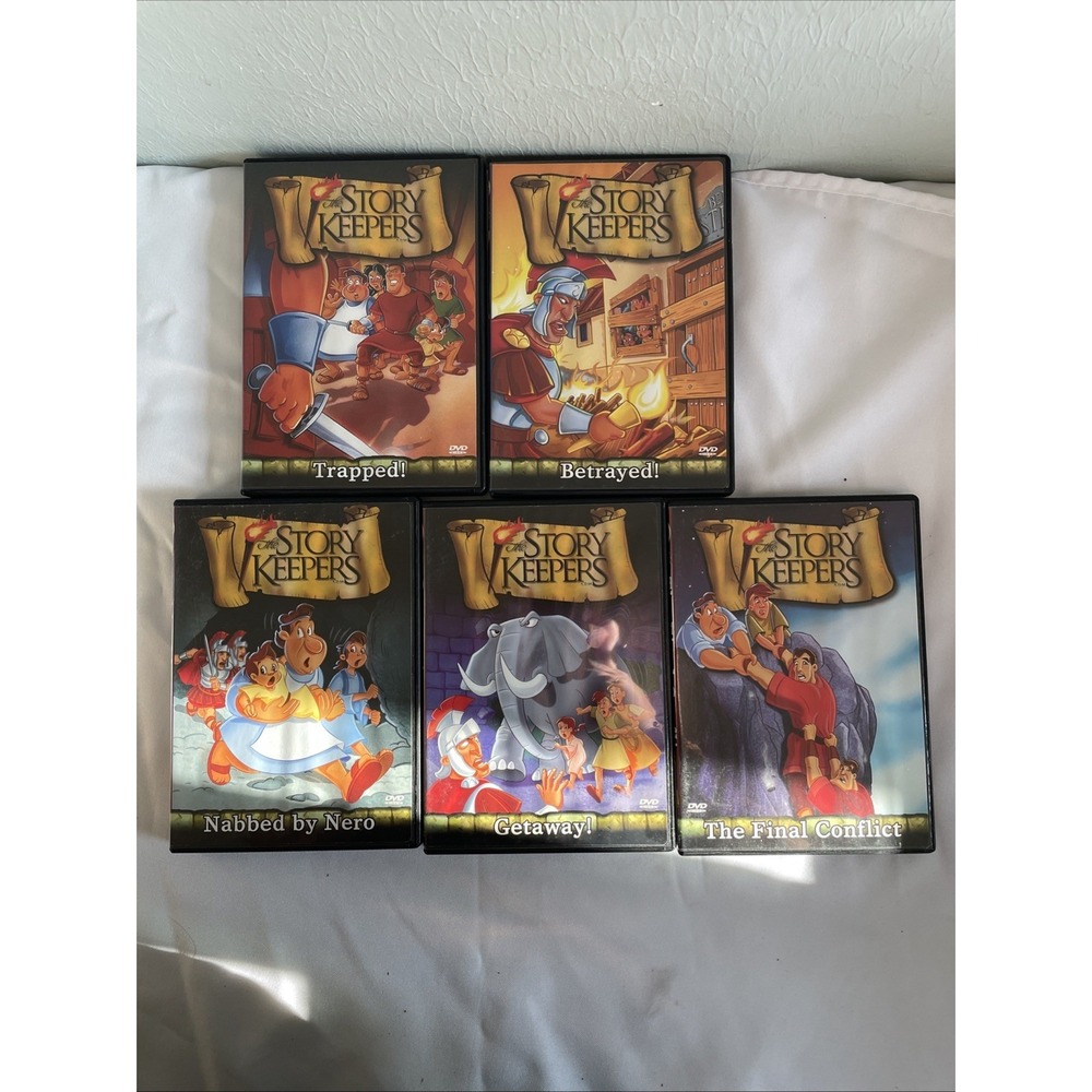 The Story Keepers by Zonderkidz (2002) Lot Of 5 DVDs Stories 9-13 Bible Lessons